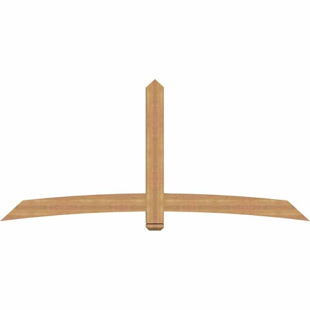 Ekena Millwork Bellingham Timber Gable Bracket, Western Red Cedar, 96"W x 44"H x 3 1/2"D x 5 1/2"F, 11/12 Pitch GBW096X44X0406BEL00SWR